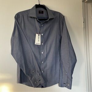 NWT UNTUCKit Blue Gray Men’s Dress Shirt
